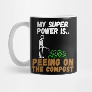 Super Power Composting T Shirt Mug